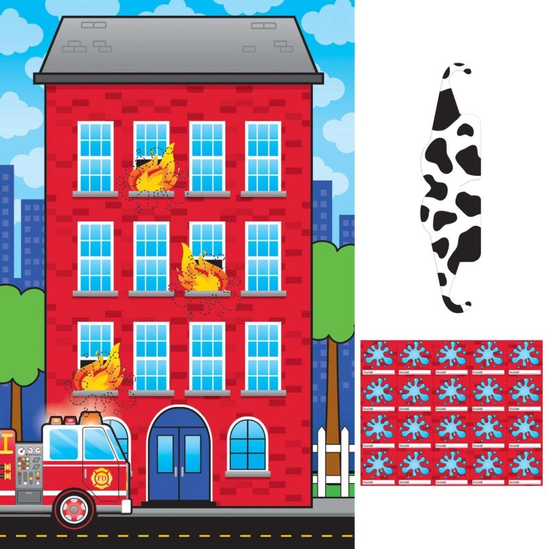 Flaming Fire Truck Party Game | Discontinued Party Supplies
