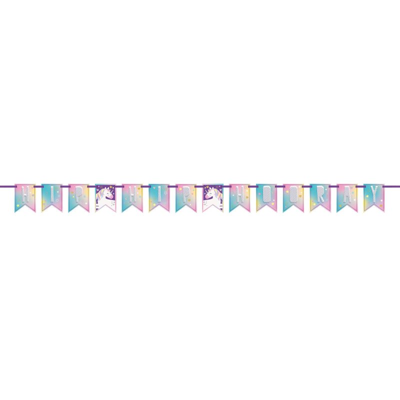 Rainbow Unicorn Party Banner | Discontinued Party Supplies