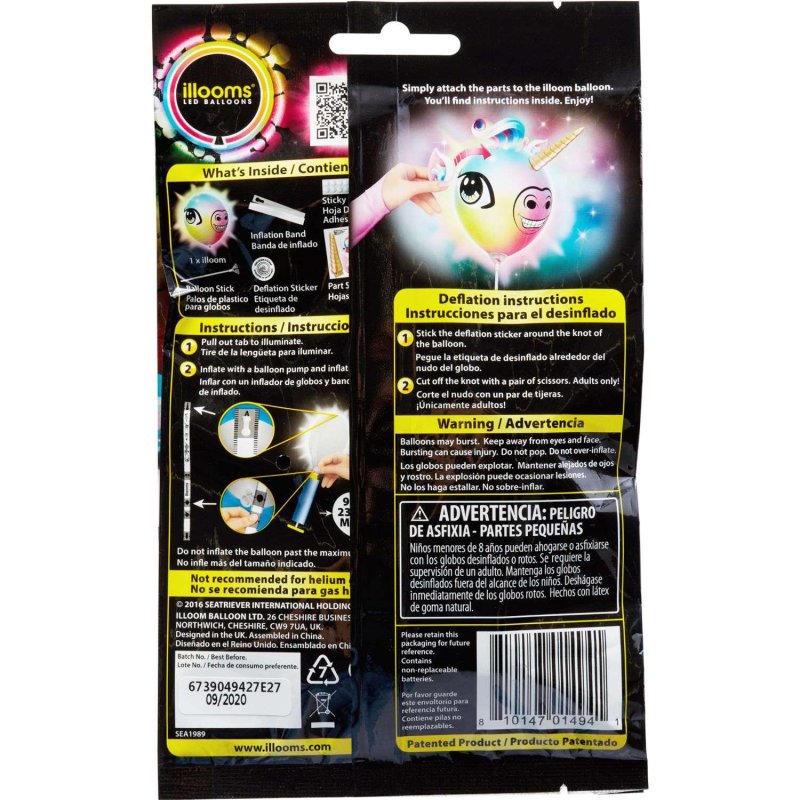 Light-Up Unicorn LED Latex Balloon | Unicorn Party Supplies