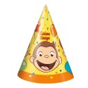 Curious George Party Hats (Pack of 8) | Curious George Party Supplies