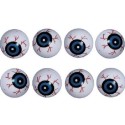 Ping Pong Style Eyeballs (Set  of 8) | Halloween