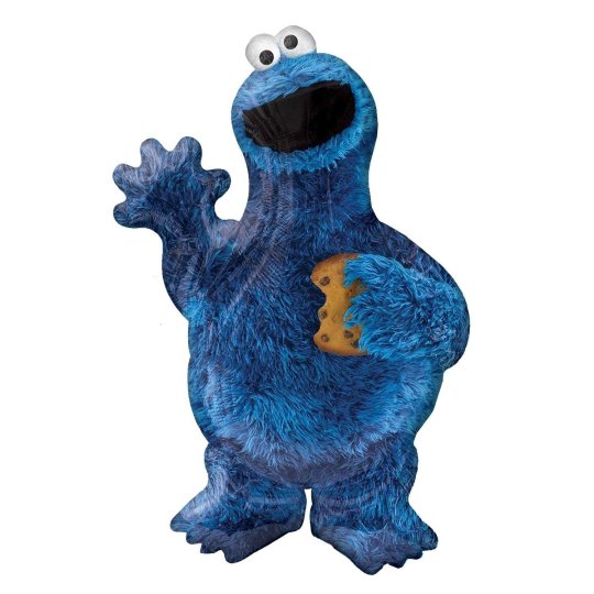 Cookie Monster Sesame Street Jumbo Foil Balloon | Sesame Street Party Supplies