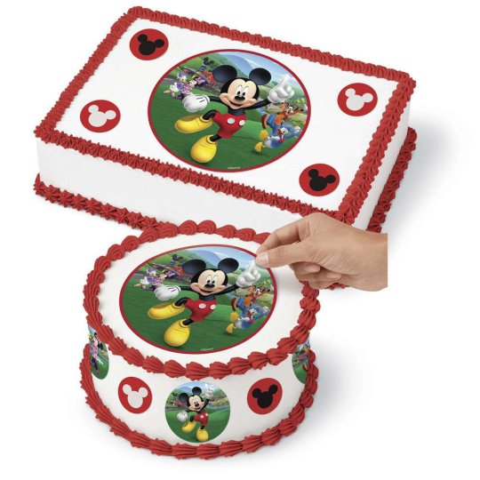 Mickey Mouse Edible Icing Cake Decorations (9 Piece) | Discontinued Party Supplies