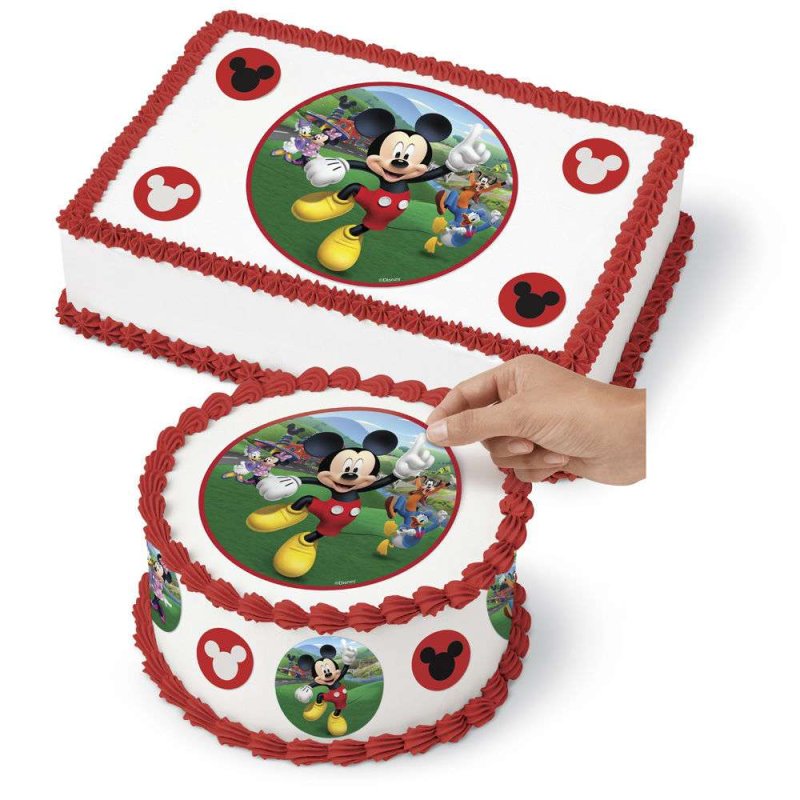 Mickey Mouse Edible Icing Cake Decorations (9 Piece) | Discontinued Party Supplies