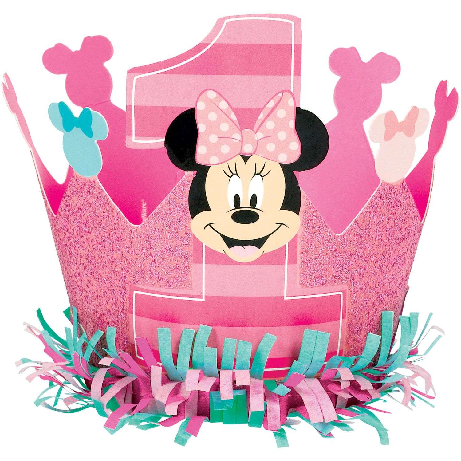 Minnie Mouse 1st Birthday Mini Crown Hat