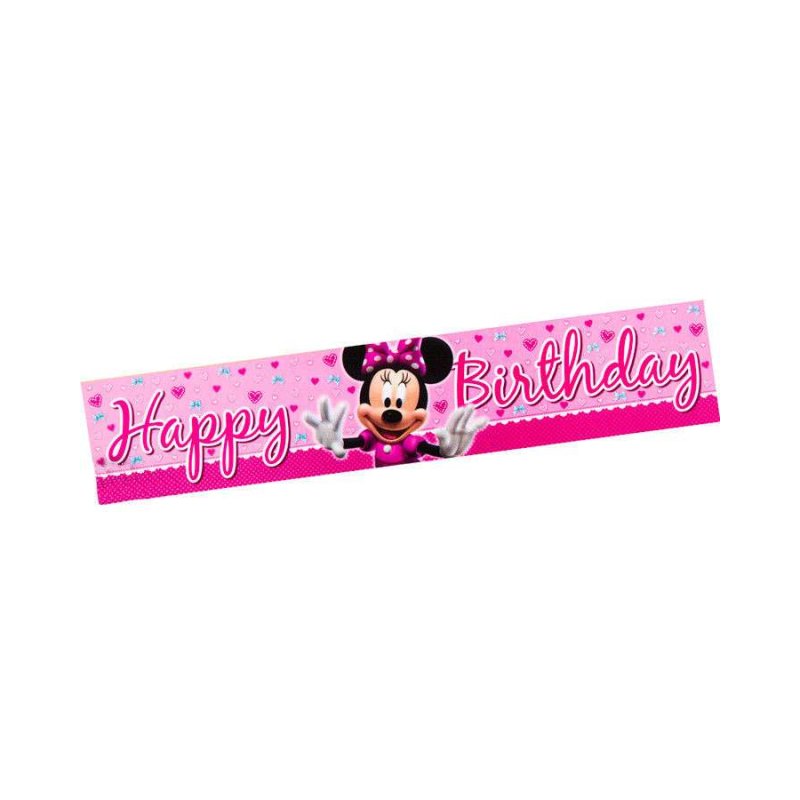 Minnie Mouse Birthday Banner | Discontinued Party Supplies