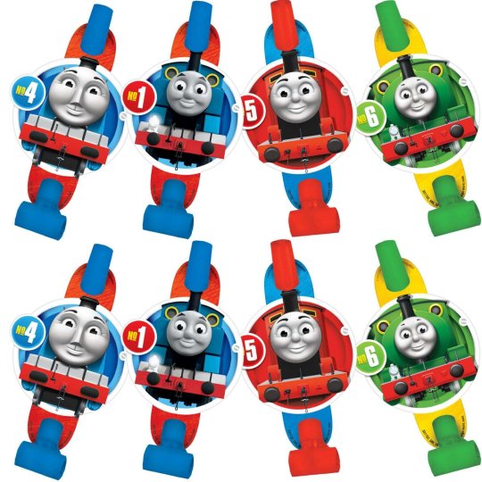 Thomas the Tank Engine Birthday Party Blowers (Pack of 8) | Thomas the Tank Engine Party Supplies