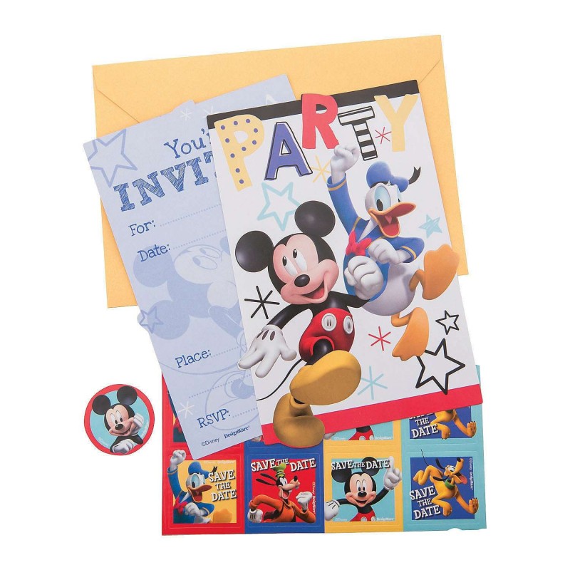 mickey mouse birthday party invitations pack of 8 mickey mouse party supplies who wants 2 party mickey mouse birthday invitations