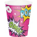 Superhero Girl Cups (Pack of 8) | Superhero Girl Party Supplies