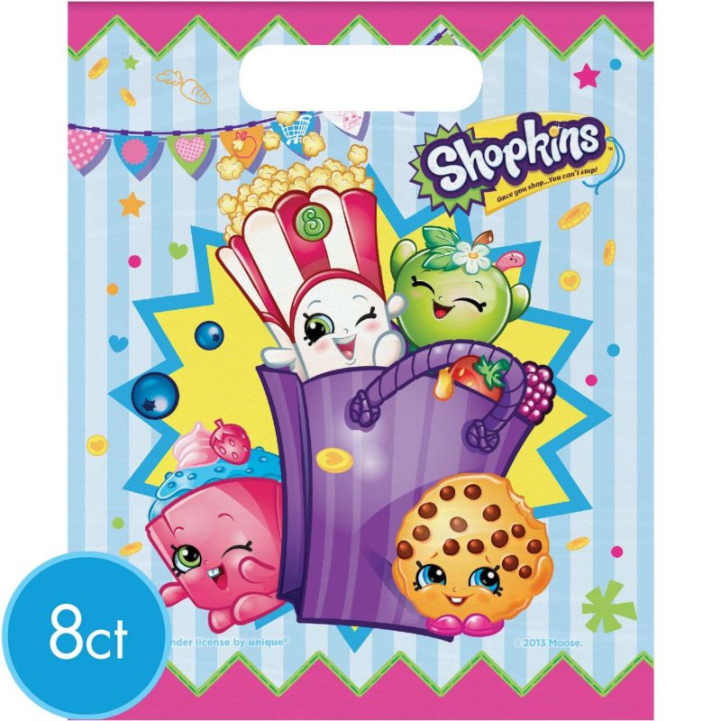 Shopkins Loot Bags (Pack of 8) | Shopkins