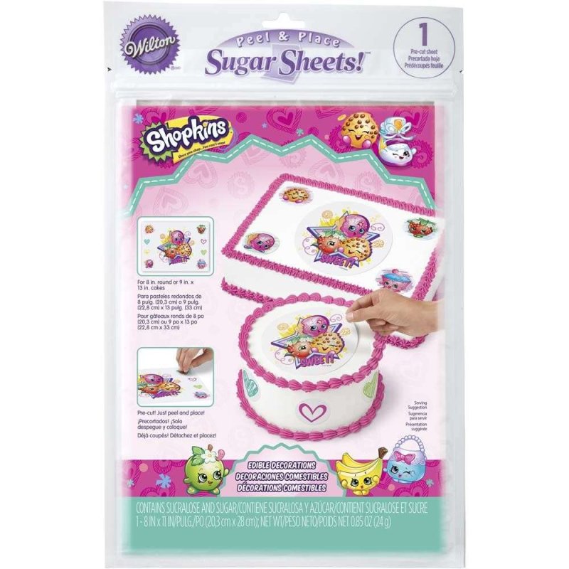 Shopkins Edible Icing Cake Image (9 Piece) | Shopkins Party Supplies