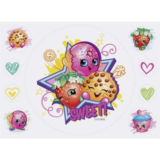 Shopkins Edible Icing Cake Image (9 Piece) | Shopkins Party Supplies