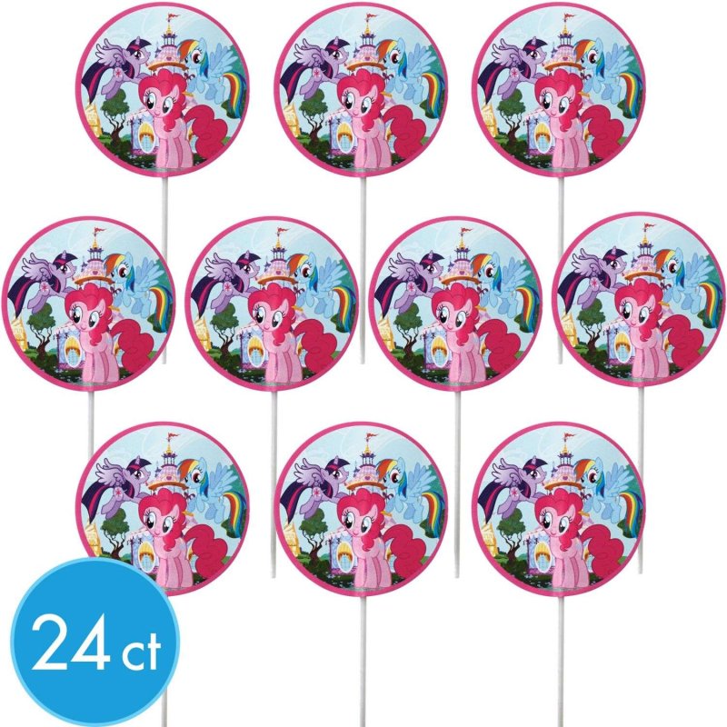 My Little Pony Cupcake Picks (Pack of 24) | My Little Pony