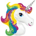 Rainbow Unicorn Supershape Jumbo Balloon | Unicorn Party Supplies