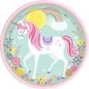 Magical Unicorn Large Plates (Pack of 8) | Unicorn Party Supplies