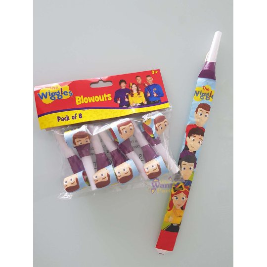The Wiggles Party Blowers (Pack of 8) | Wiggles Party Supplies