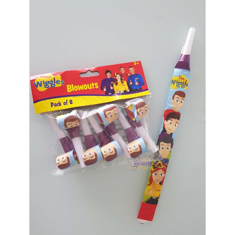 The Wiggles Party Blowers (Pack of 8) | Wiggles Party Supplies