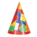Block Party Hats (Pack of 8) | Lego Party Supplies