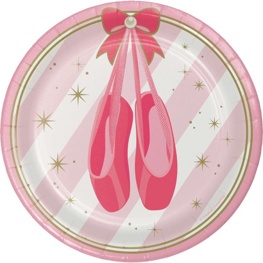 Ballerina Small Plates (Pack of 8) | Ballerina Party Supplies