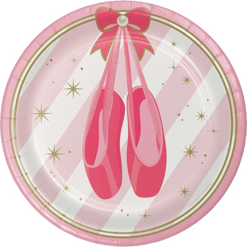 Ballerina Small Plates (Pack of 8) | Ballerina Party Supplies