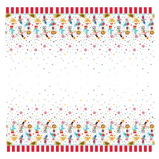 Circus Carnival Plastic Tablecloth | Circus Party Supplies