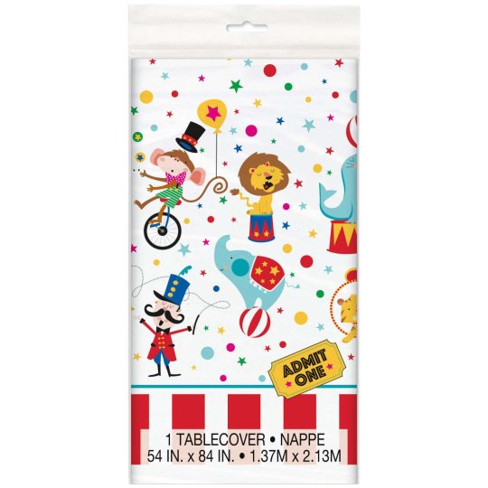 Circus Carnival Plastic Tablecloth | Circus Party Supplies