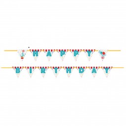 Circus Carnival Birthday Party Banner | Circus Party Supplies