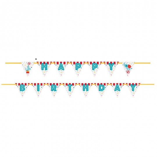 Circus Carnival Birthday Party Banner | Circus Party Supplies