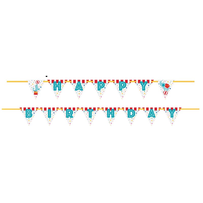 Circus Carnival Birthday Party Banner | Circus Party Supplies