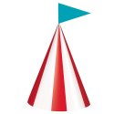 Circus Carnival Party Hats (Pack of 8) | Circus Party Supplies