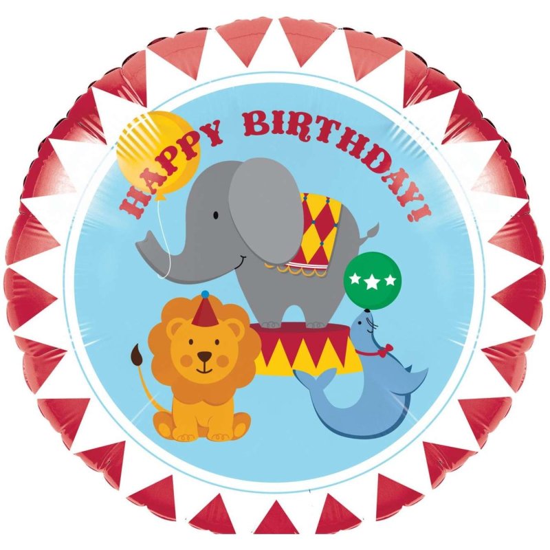 Circus Time Foil Balloon | Circus Party Supplies