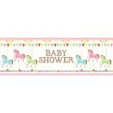 Pink Carousel Horses Baby Shower Giant Banner | Pink Carousel Horses Party Supplies