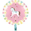 Pink Carousel Horses Foil Balloon | Carousel Horses Party Supplies