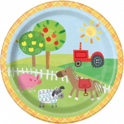 Farm Party Small Plates (Pack of 8) | Farm Party Party Supplies