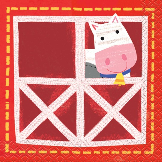 Farm Party Small Napkins (Pack of 16) | Farm Party Party Supplies