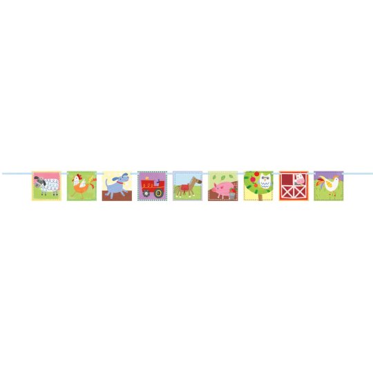 Farm Party Block Banner | Farm Party Party Supplies