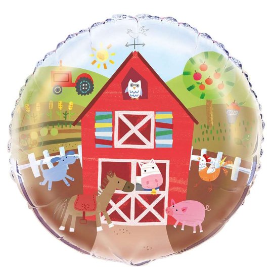 Farm Party Foil Helium Balloon | Discontinued Party Supplies