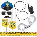 Police Party Photo Booth Props (Set of 10) | Police Party Supplies