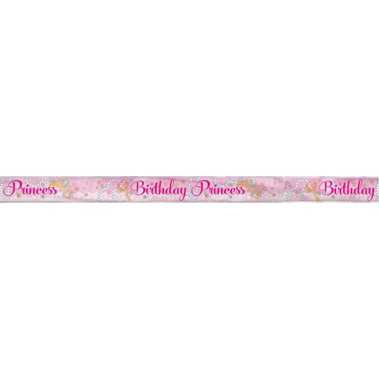 Pink Princess Foil Banner | Discontinued Party Supplies