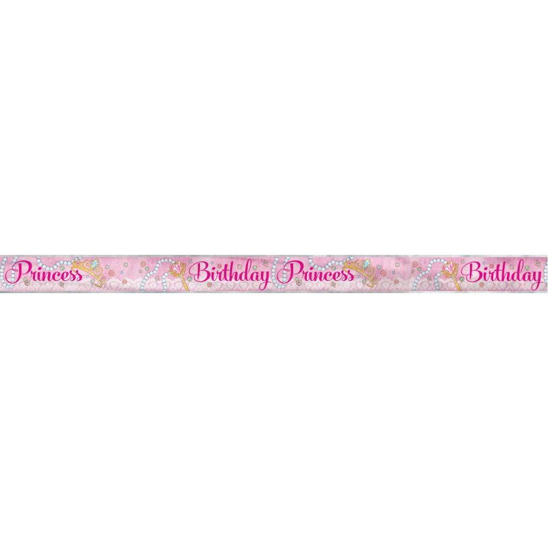 Pink Princess Foil Banner | Discontinued Party Supplies