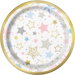 Twinkle Twinkle Little Star Small Plates (Pack of 8) | Twinkle Twinkle Little Star Party Supplies