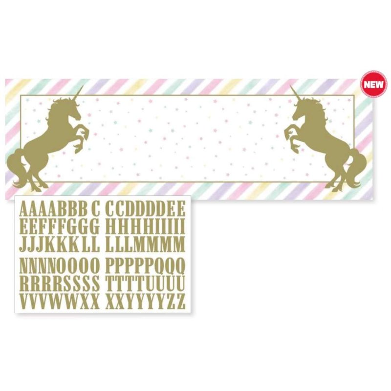 Unicorn Sparkle Giant Party Banner | Unicorn Party Supplies