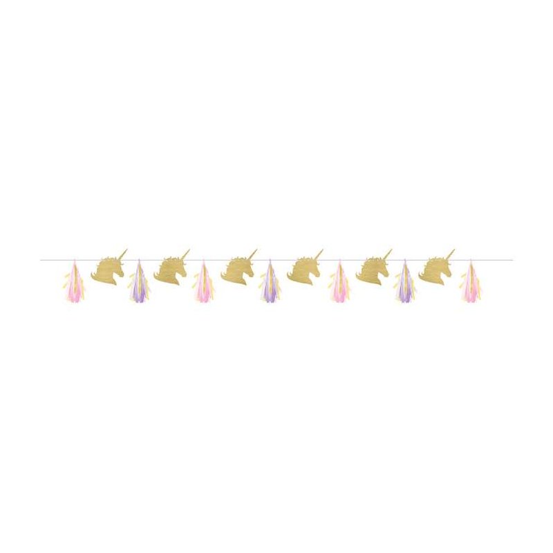 Unicorn Sparkle Tassel Garland Banner | Discontinued Party Supplies