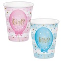 Gender Reveal Balloons Paper Cups (Pack of 8) | Gender Reveal Party Supplies