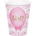 Gender Reveal Balloons Paper Cups (Pack of 8) | Gender Reveal Party Supplies