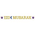 Eid Mubarak Glitter Banner | Ramadan/Eid Party Supplies