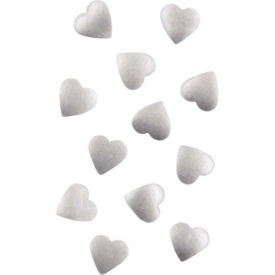 Wilton Silver Hearts Edible Accents | Wilton Party Supplies