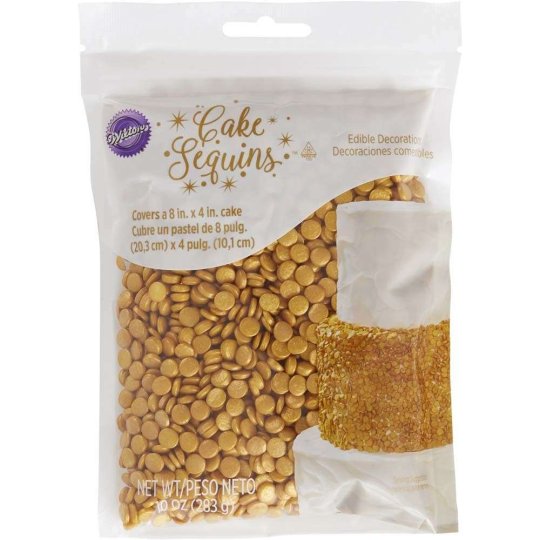 Wilton Gold Sequins (283g) | Wilton Party Supplies