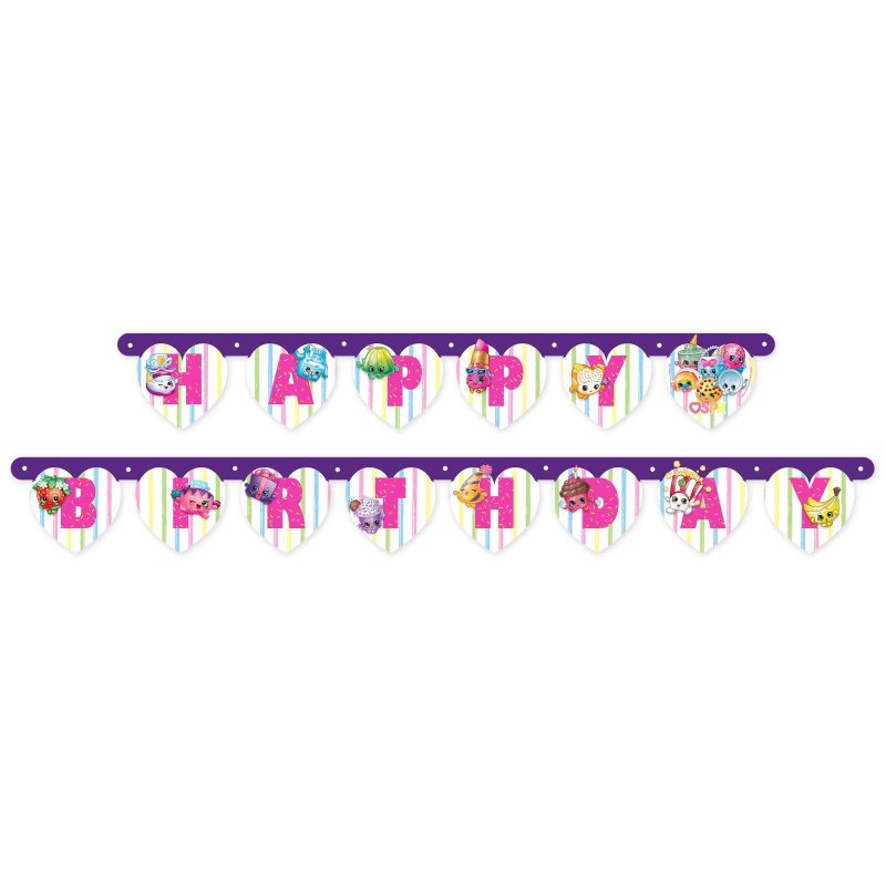 Shopkins Happy Birthday Banner | Shopkins