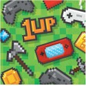 Gaming Party Small Napkins (Pack of 16) | Video Game Party Supplies